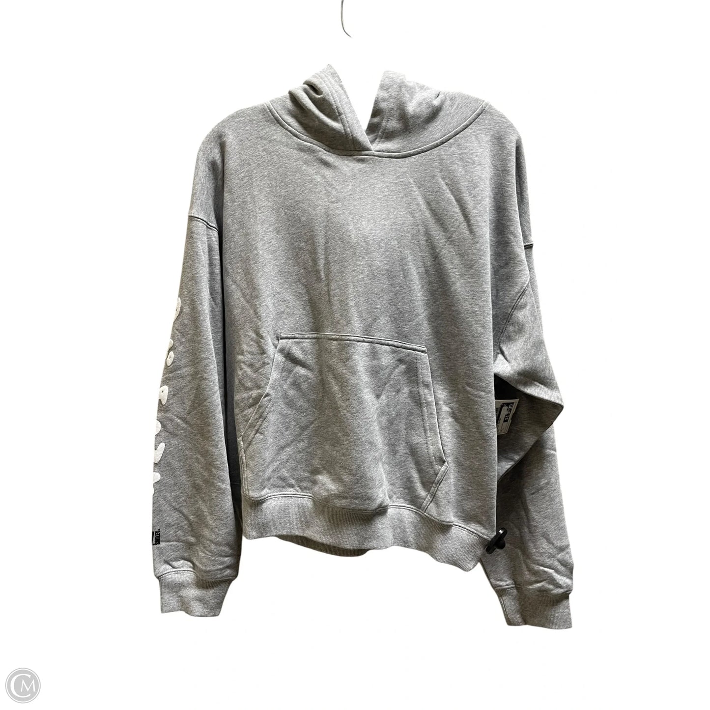Athletic Jacket By Fabletics In Grey, Size: L