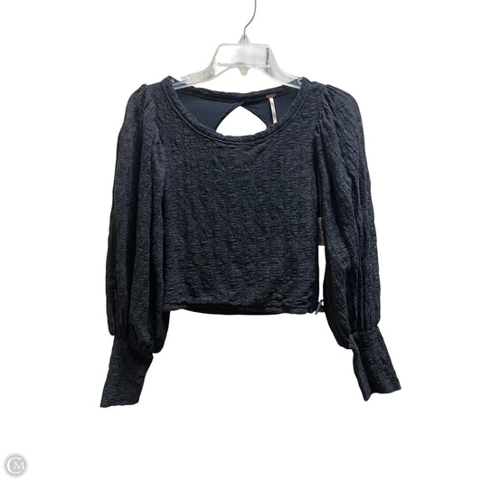 Top Long Sleeve By Free People In Black, Size: S