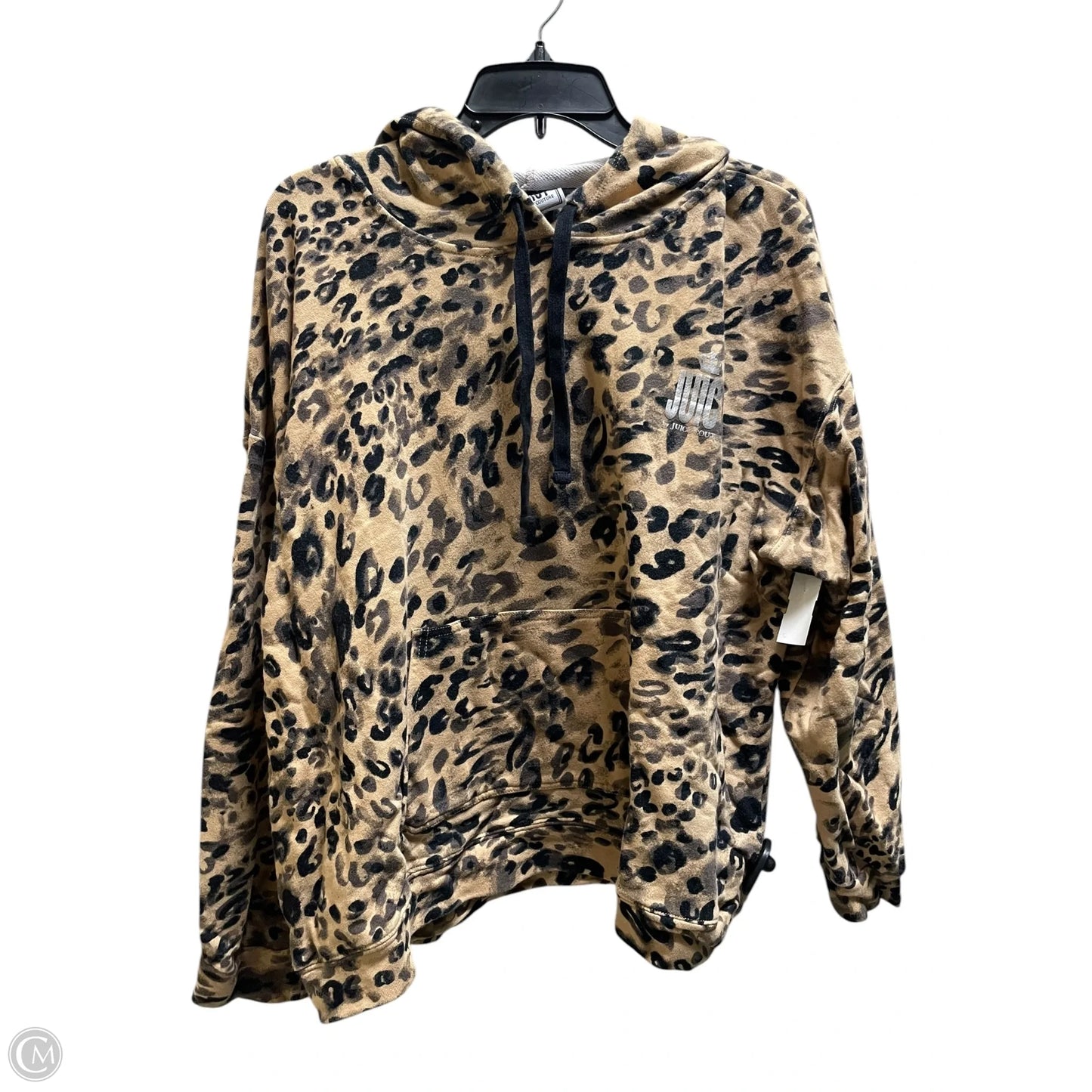 Sweatshirt Hoodie By Juicy Couture In Animal Print, Size: 2x