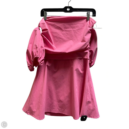 Dress Casual Short By Glam In Pink, Size: S