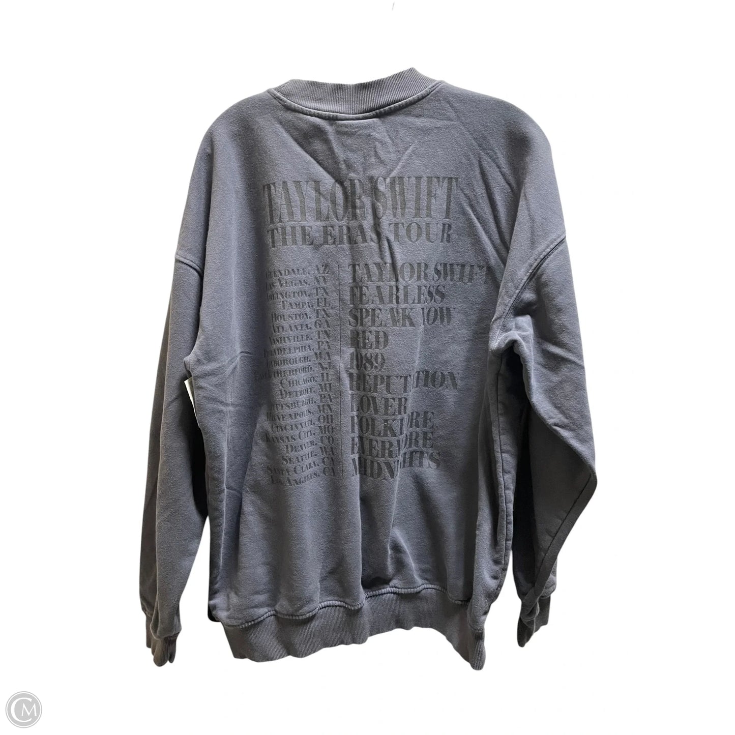 Sweatshirt Crewneck By Clothes Mentor In Navy, Size: M