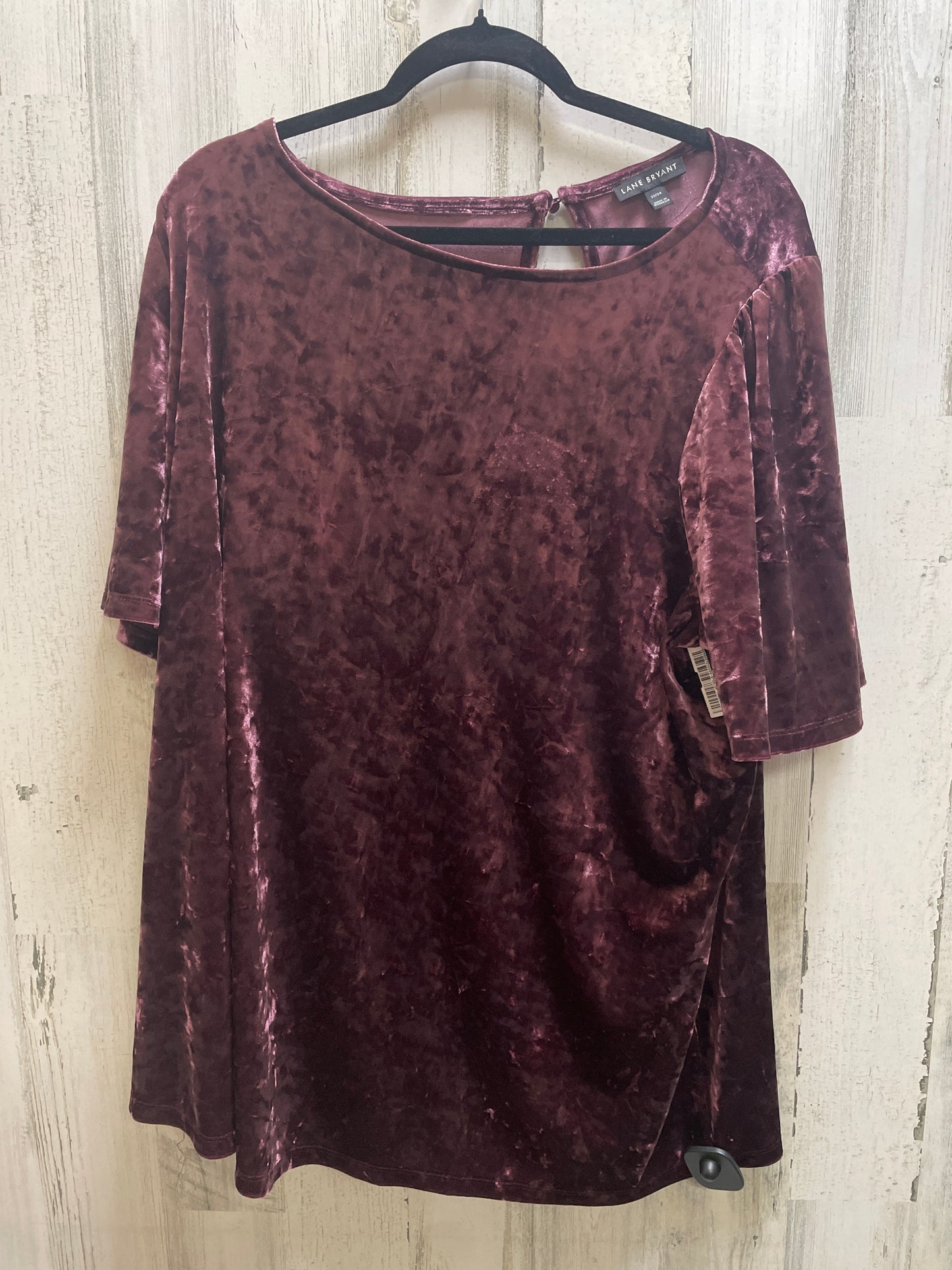 Top Short Sleeve By Lane Bryant In Purple, Size: 3x