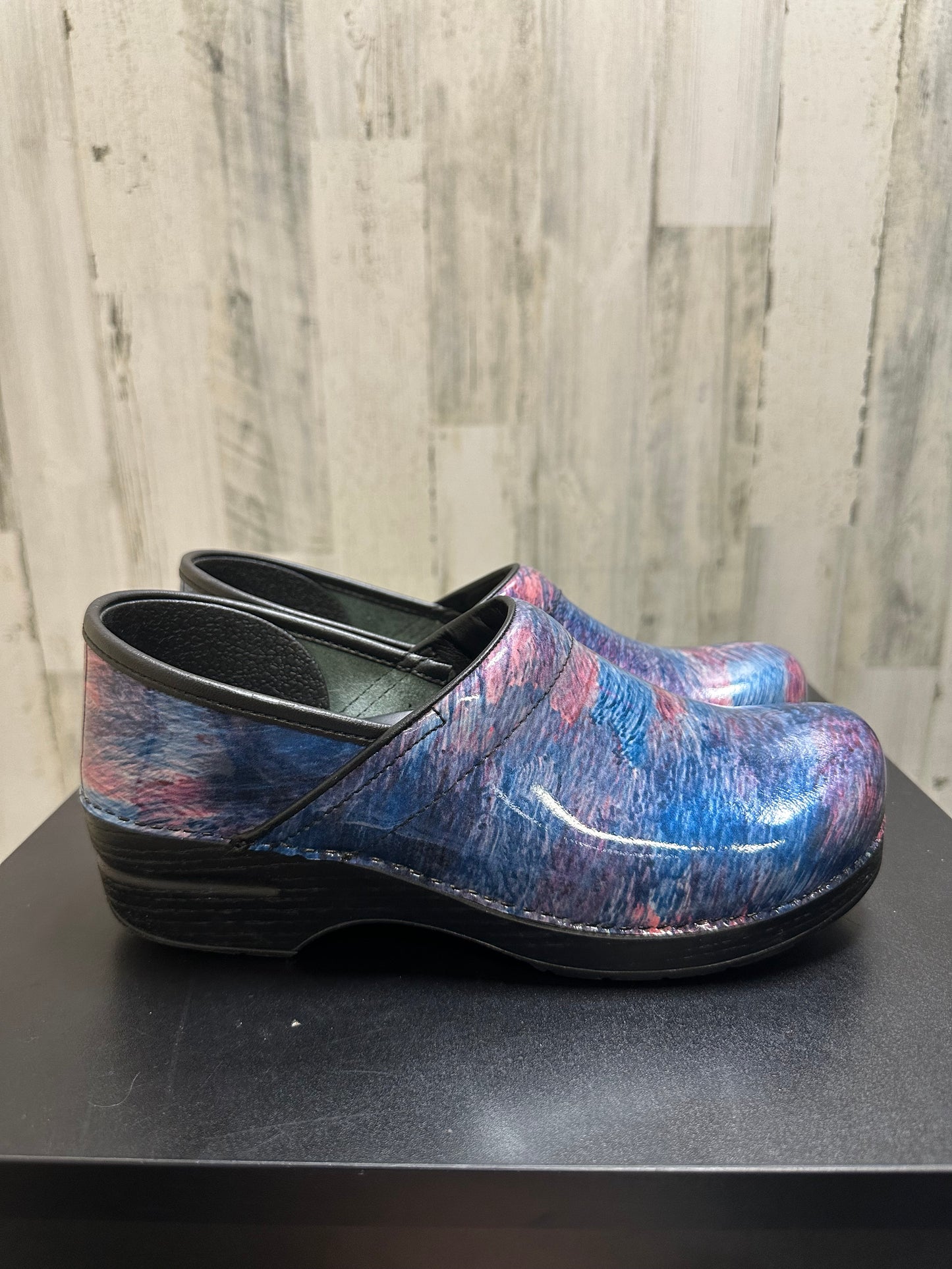 Blue Shoes Heels Block Dansko, Size 10