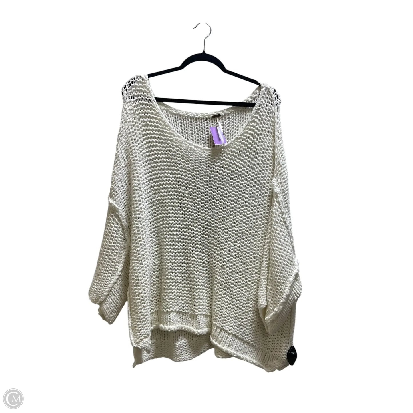 Sweater Short Sleeve By Free People In Cream, Size: Xs