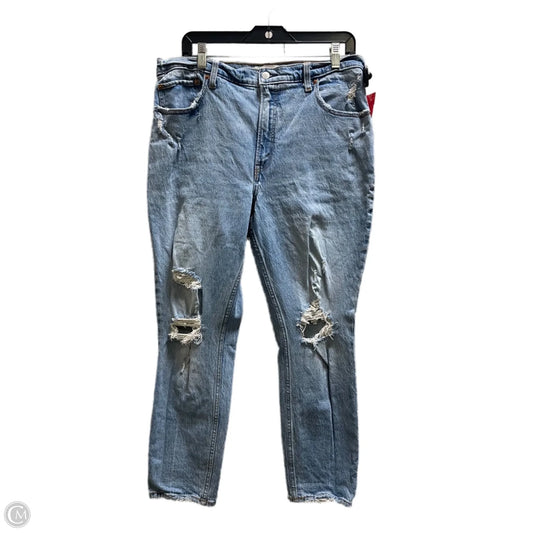 Jeans Skinny By Abercrombie And Fitch In Blue Denim, Size: 14