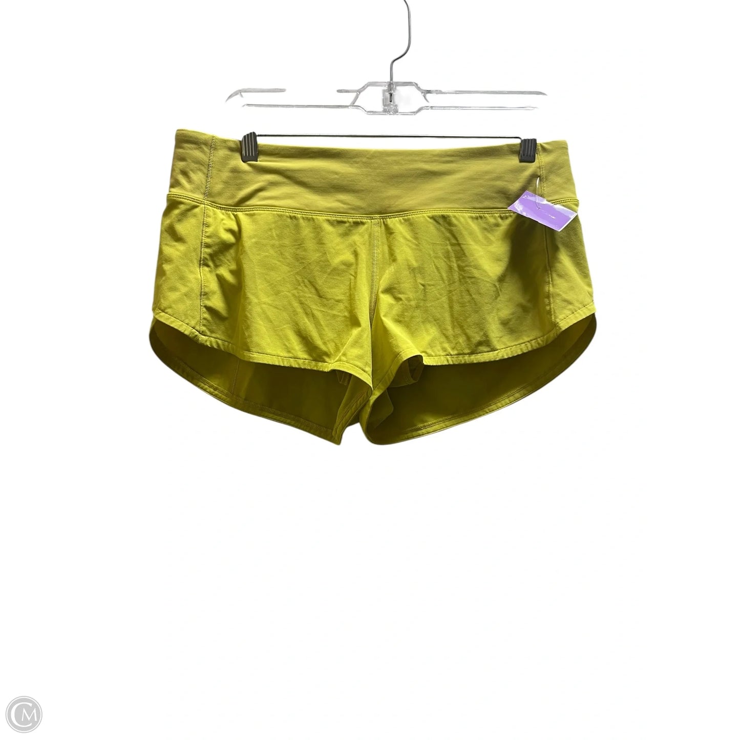 Athletic Shorts By Lululemon In Yellow, Size: 8
