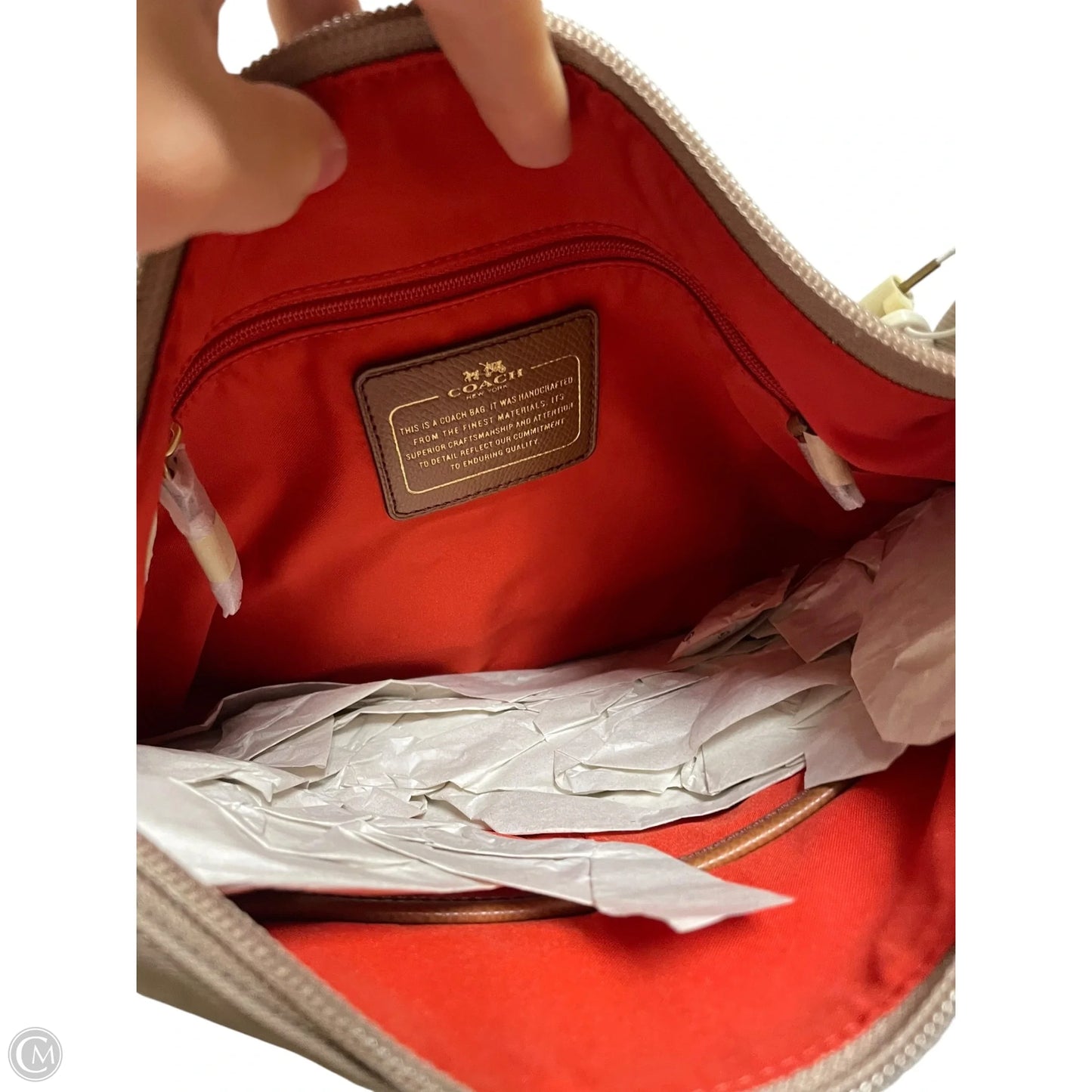 Crossbody Designer By Coach, Size: Medium