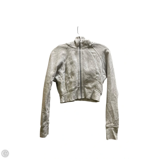 Athletic Jacket By Lululemon In Grey, Size: Xs