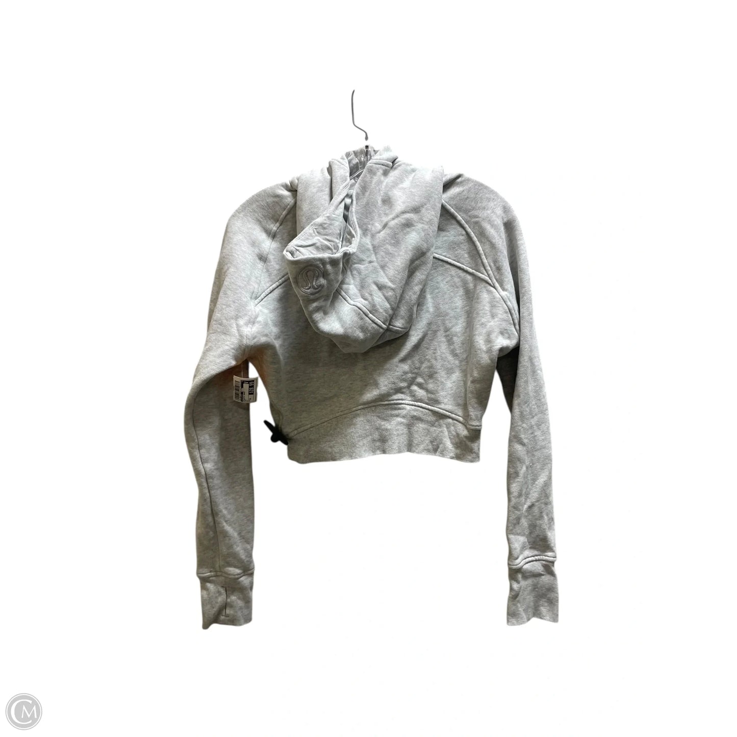 Athletic Jacket By Lululemon In Grey, Size: Xs