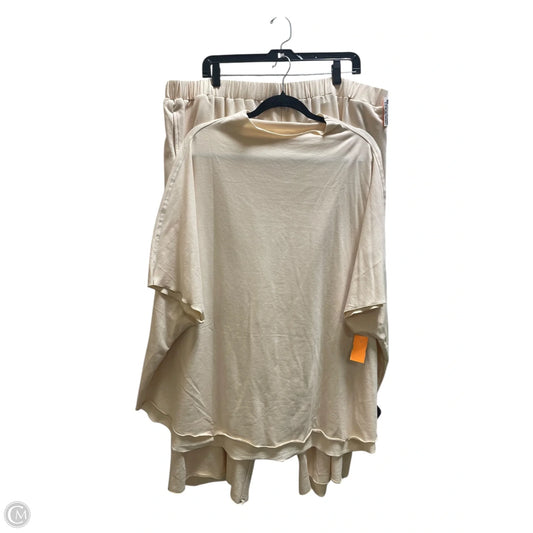Pants Set 2pc By Clothes Mentor In Tan, Size: 4x
