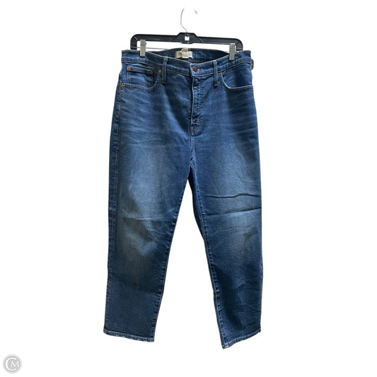 Jeans Straight By Madewell In Blue Denim, Size: 14