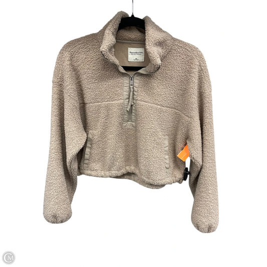 Sweatshirt Collar By Abercrombie And Fitch In Tan, Size: Xs