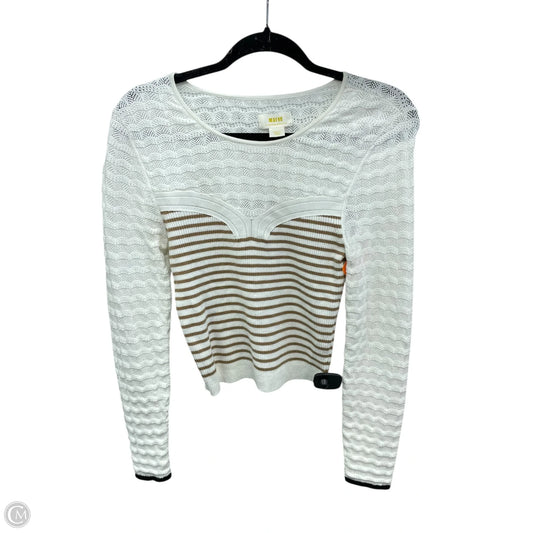 Top Long Sleeve By Maeve In Cream, Size: S