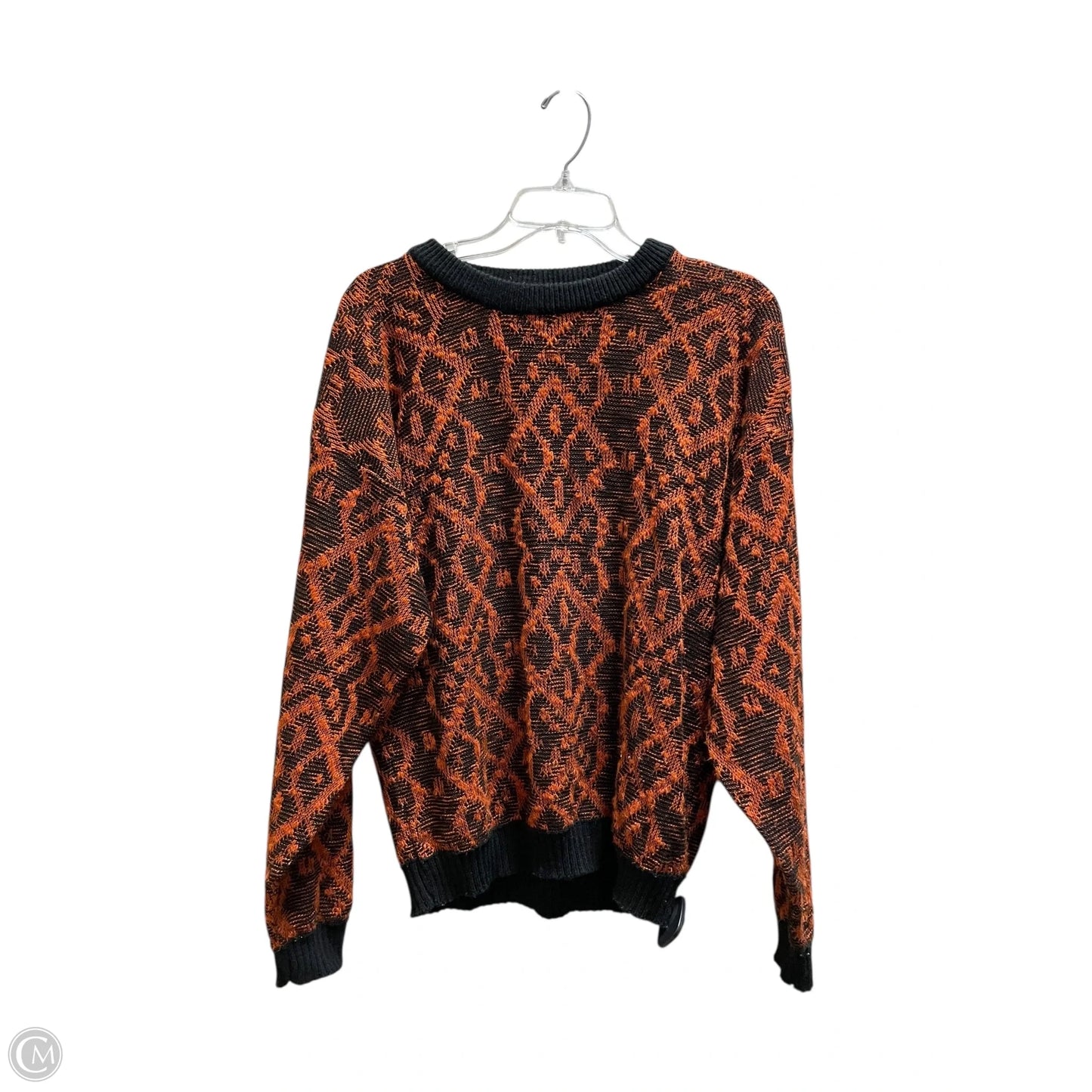 Sweater By Clothes Mentor In Orange, Size: L