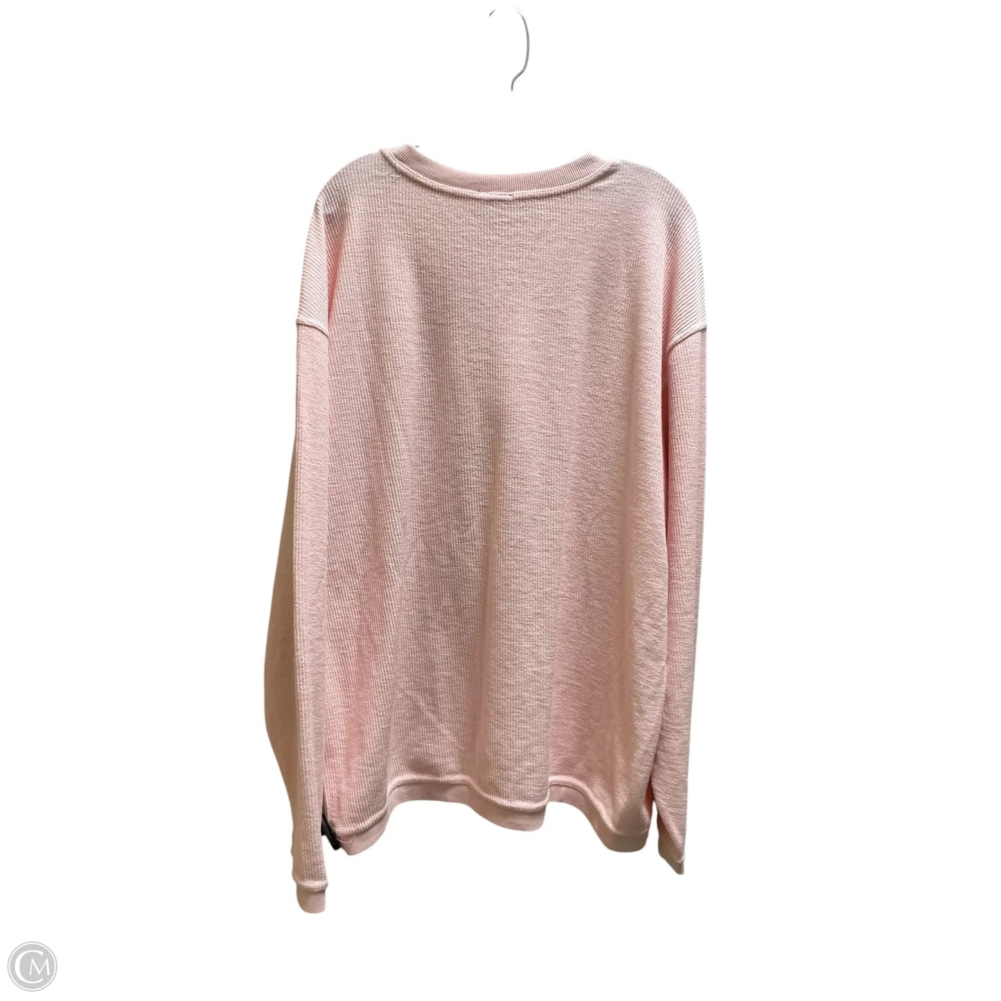 Sweatshirt Collar By Clothes Mentor In Pink, Size: Xl