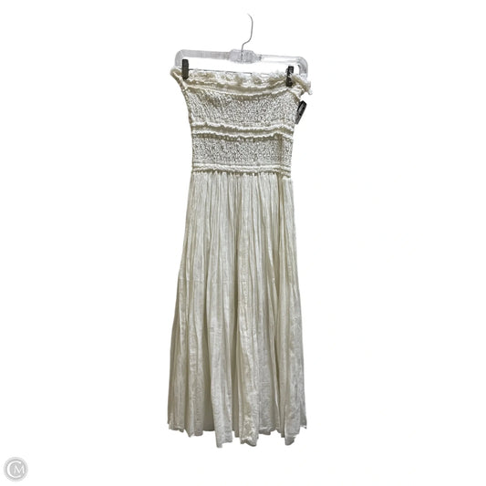 Dress Casual Midi By Free People In Cream, Size: Osfm