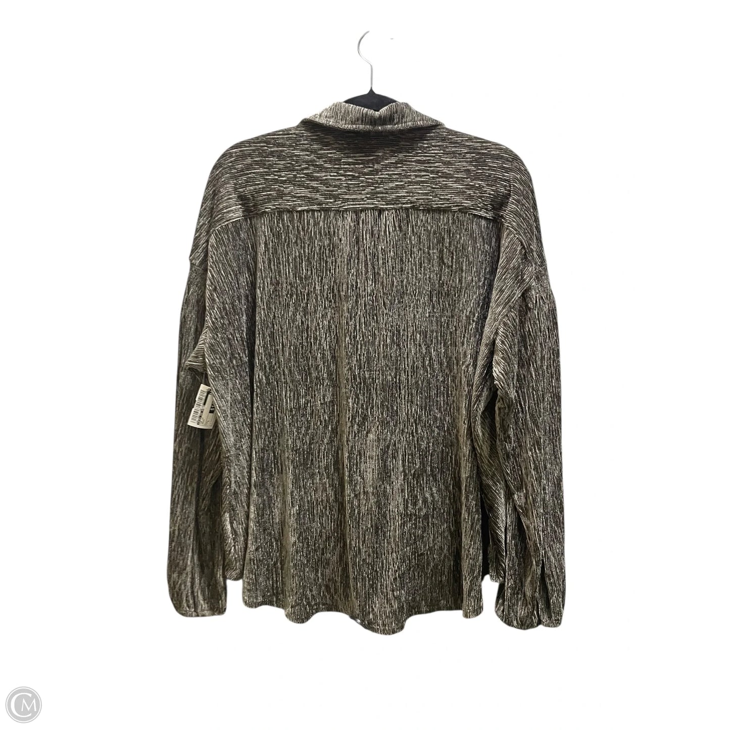 Top Long Sleeve By Skies Are Blue In Green, Size: L