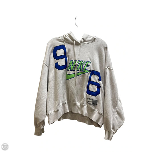 Athletic Sweatshirt Hoodie By Nike Apparel In Grey, Size: Xs