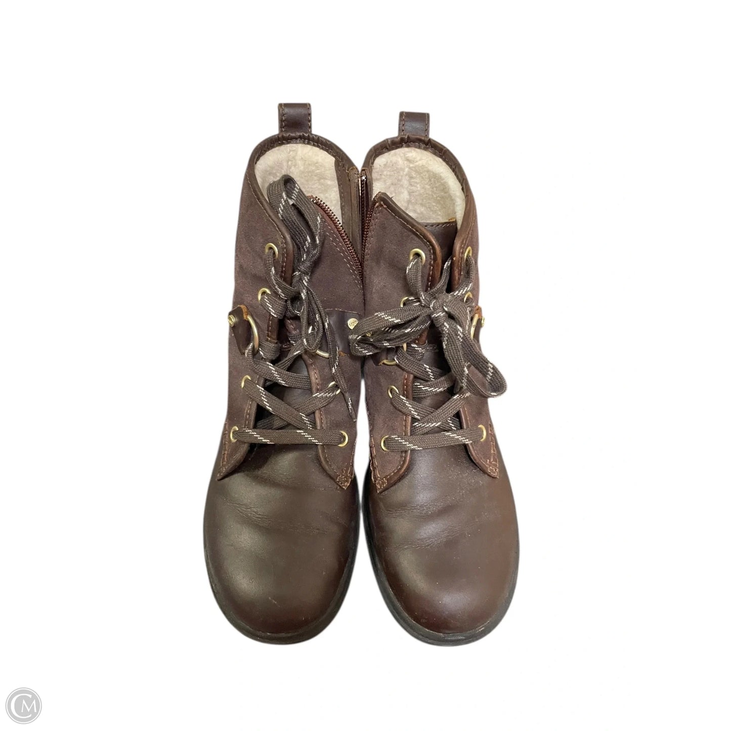 Boots Designer By Ugg In Brown, Size: 8