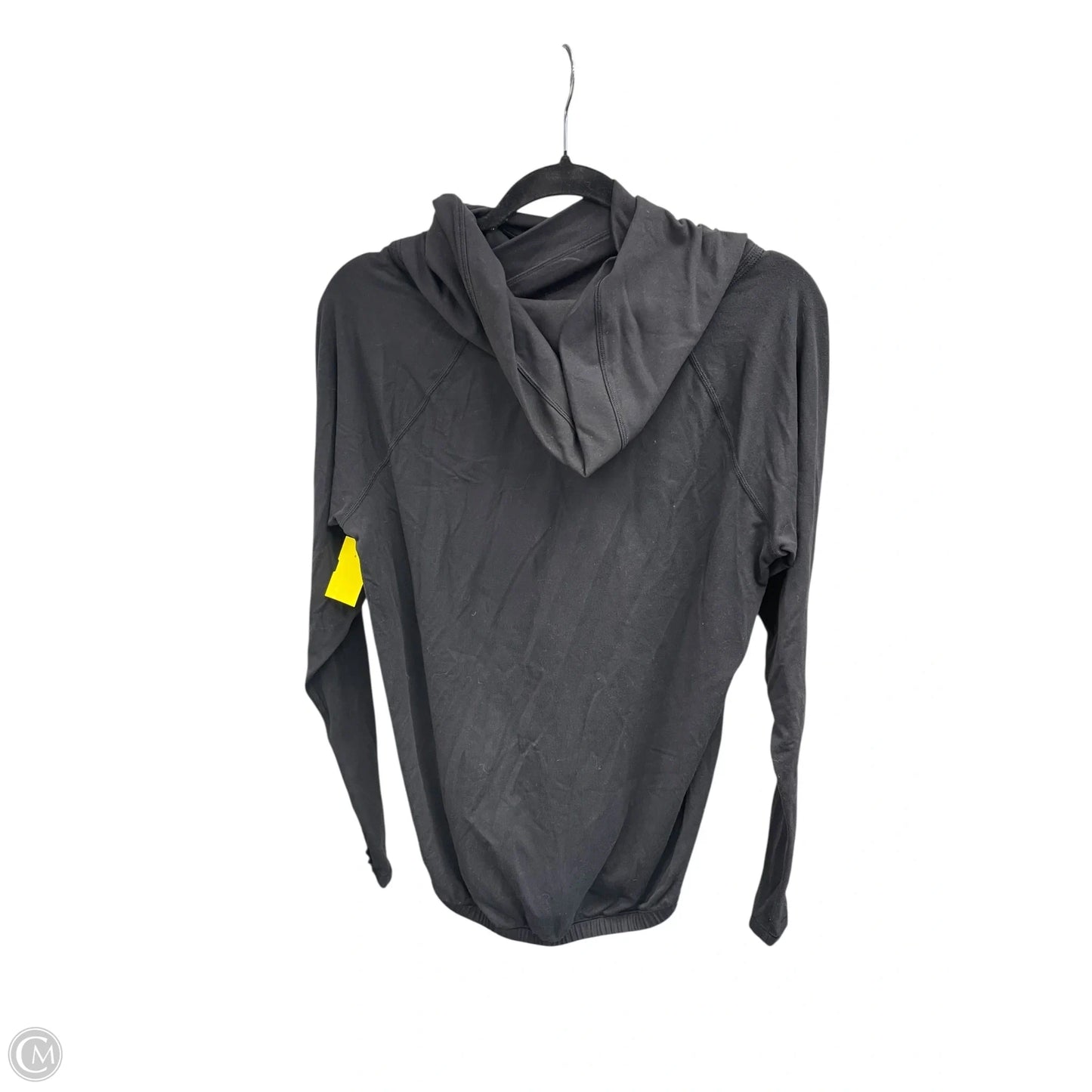 Athletic Top Long Sleeve Collar By Lululemon In Black, Size: M