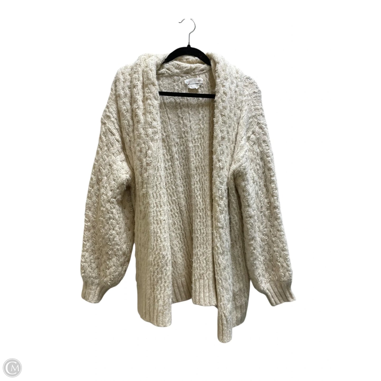 Sweater Cardigan By Anthropologie In Tan, Size: M