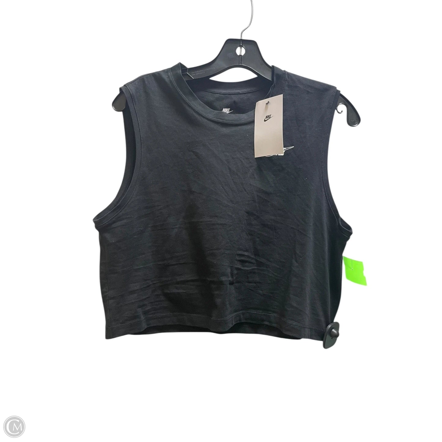Athletic Tank Top By Nike Apparel In Black, Size: Xs