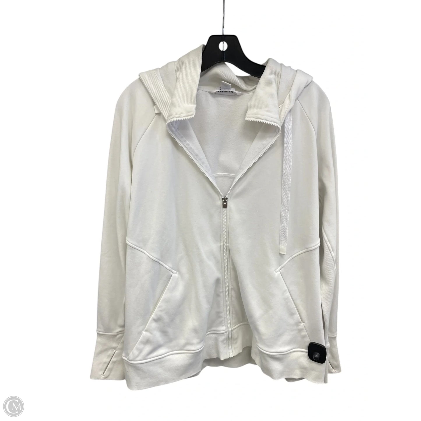 Athletic Jacket By Athleta In White, Size: 1x