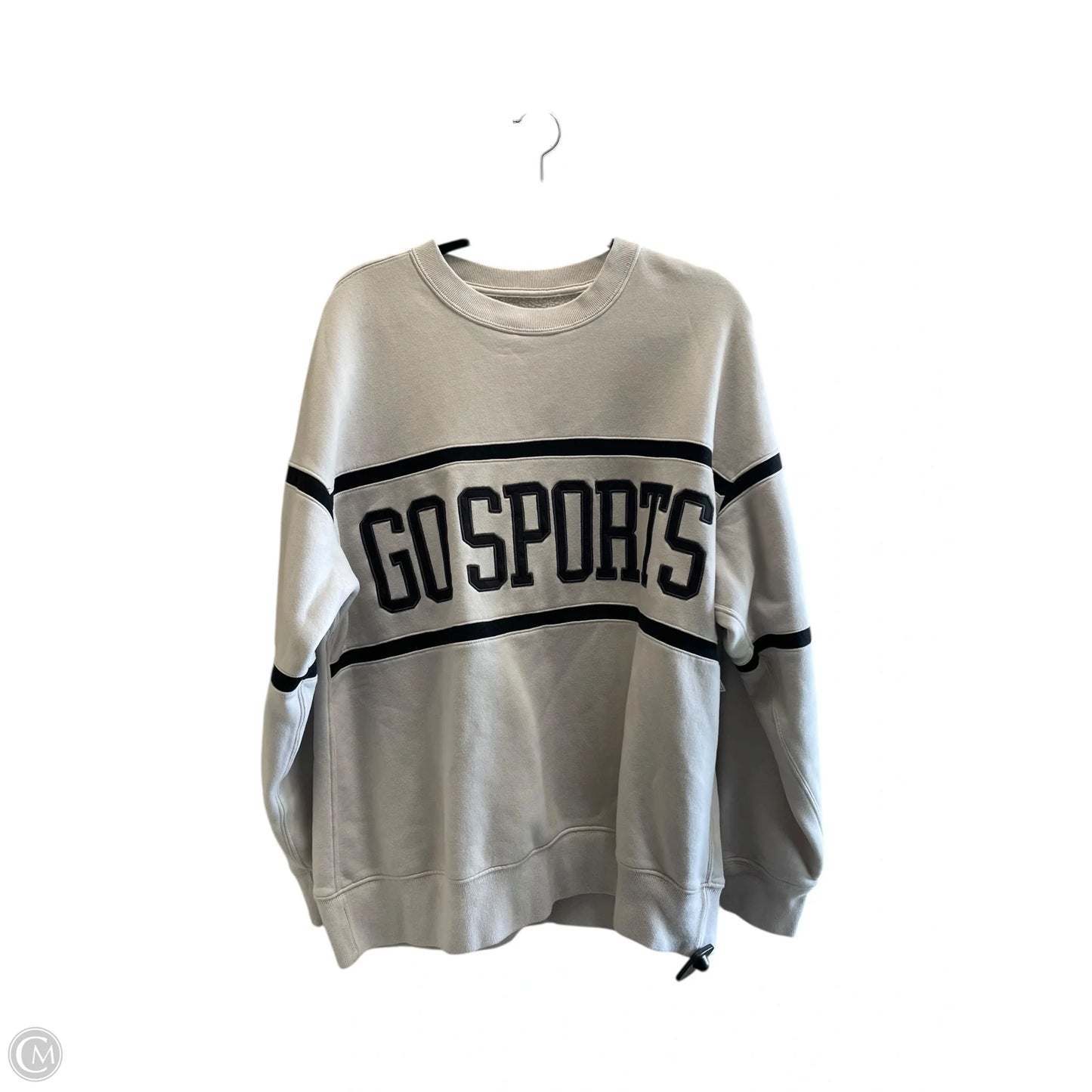 Sweatshirt Collar By Abercrombie And Fitch In Grey, Size: L