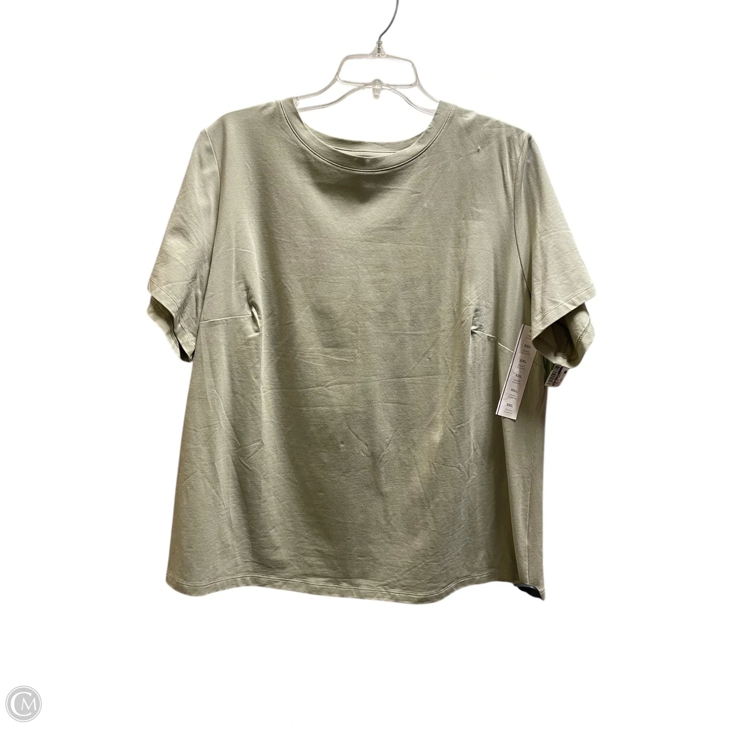 Top Short Sleeve Basic By A New Day In Green, Size: Xxl