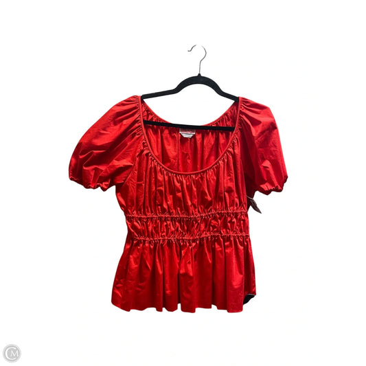 Top Short Sleeve Designer By Kate Spade In Red, Size: L