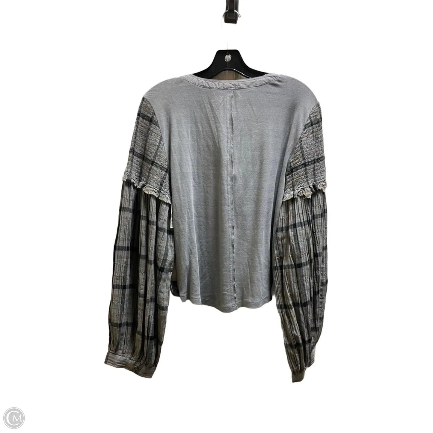 Top Long Sleeve By Pilcro In Grey, Size: Xl