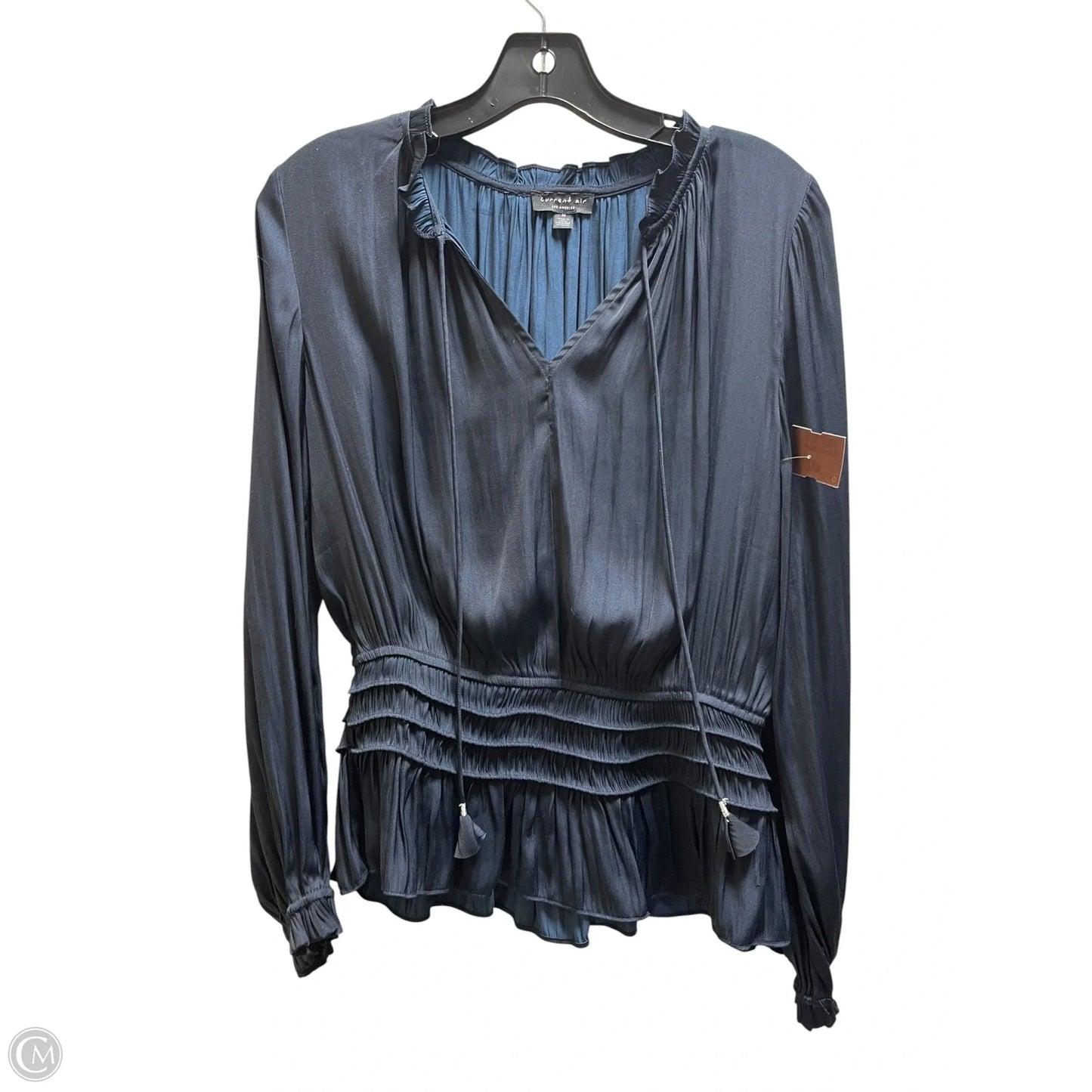 Top Long Sleeve By Current Air In Navy, Size: M