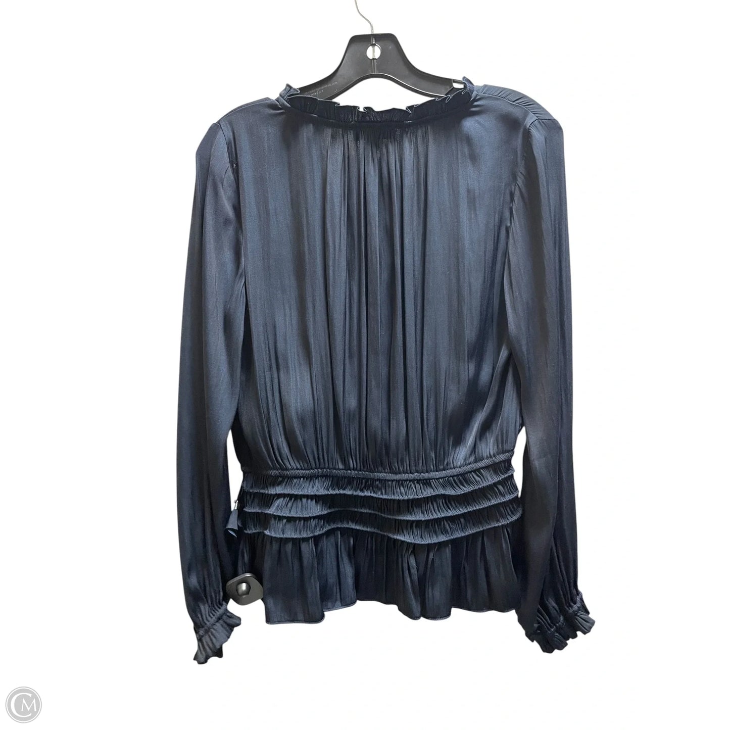 Top Long Sleeve By Current Air In Navy, Size: M
