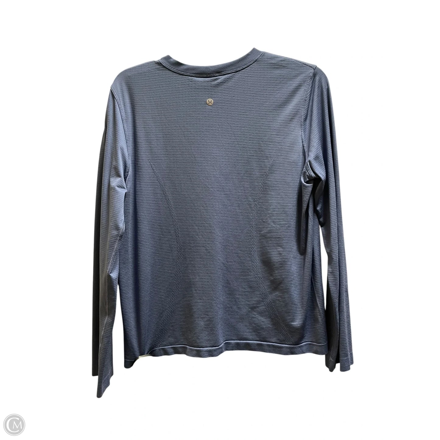 Athletic Top Long Sleeve Collar By Lululemon In Blue, Size: 6