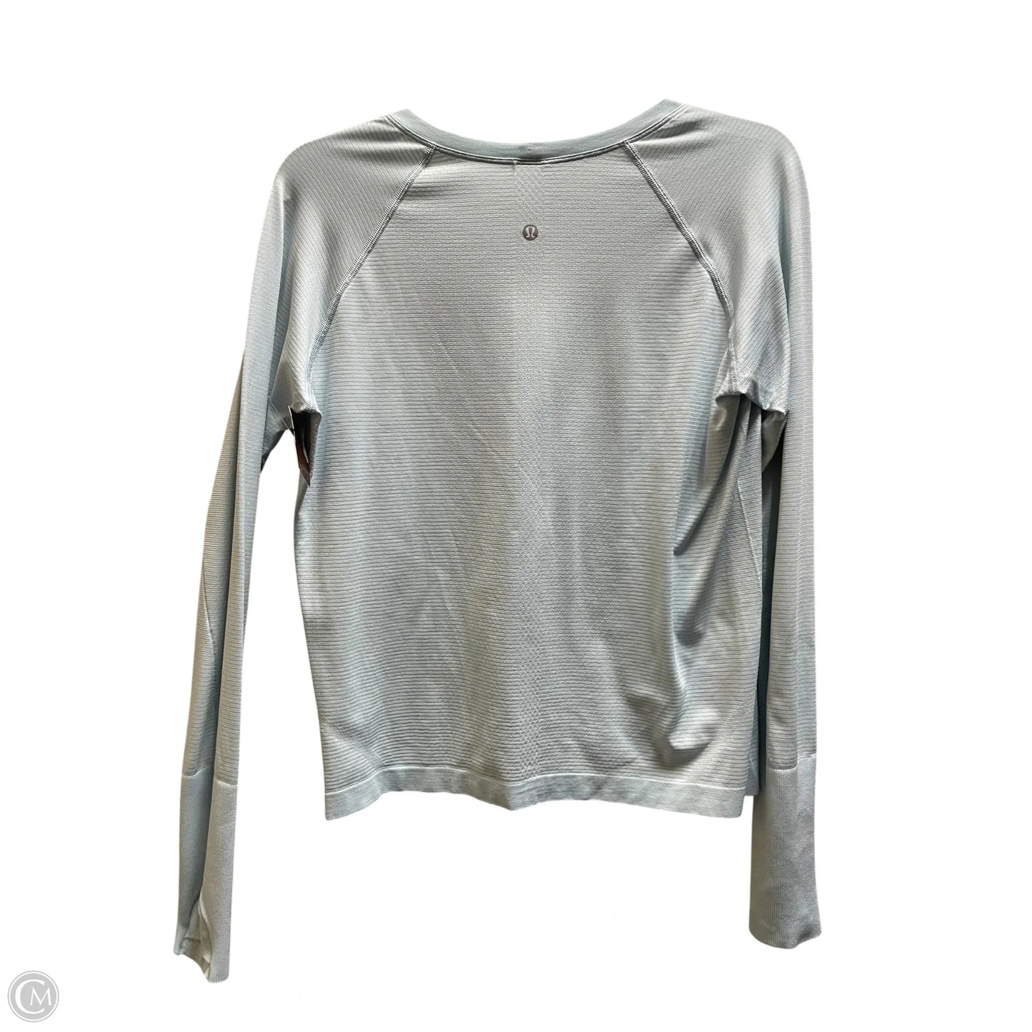 Athletic Top Long Sleeve Collar By Lululemon In Blue, Size: 12