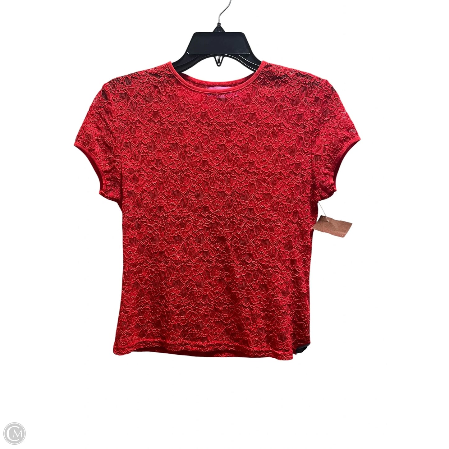 Top Short Sleeve By Edikted In Red, Size: L