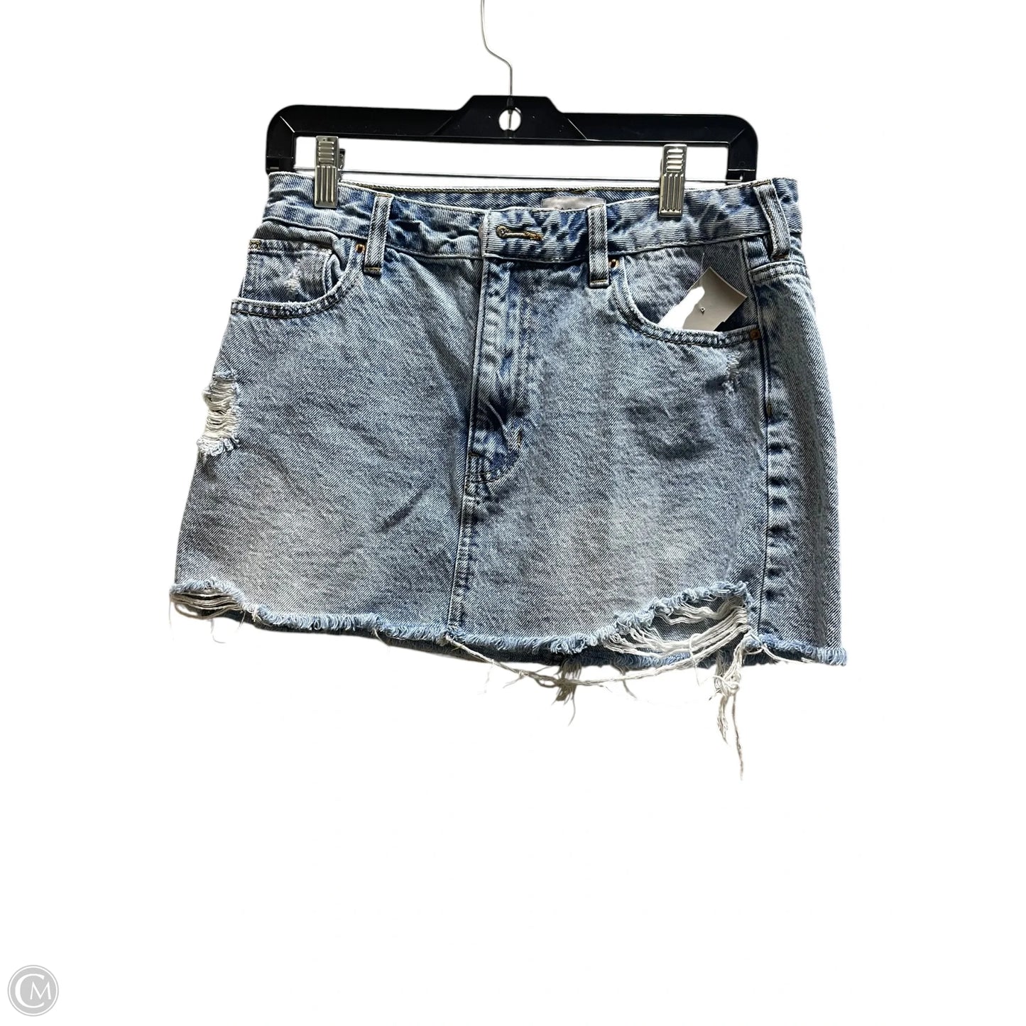 Skirt Mini & Short By Pacsun In Blue Denim, Size: 6