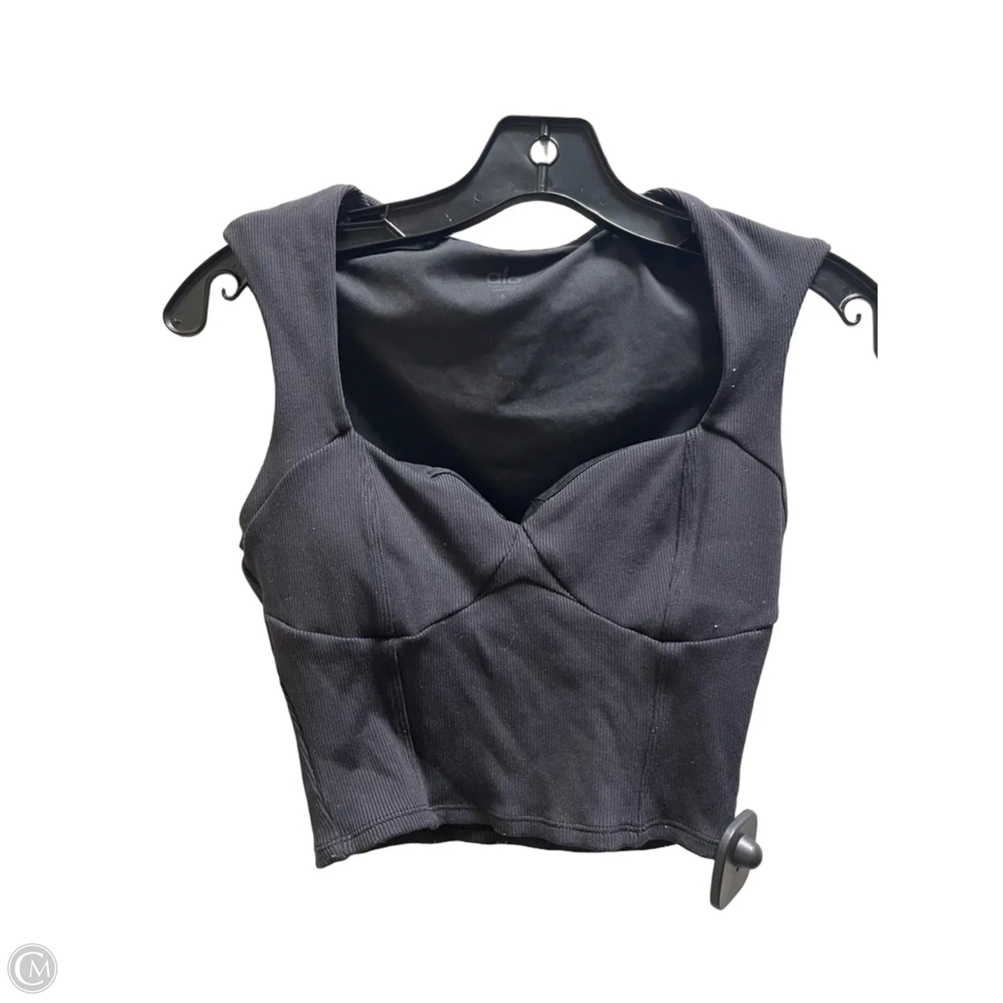 Athletic Top Short Sleeve By Alo In Black, Size: S