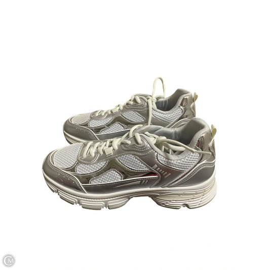 Shoes Sneakers By Madden Girl In Silver, Size: 9
