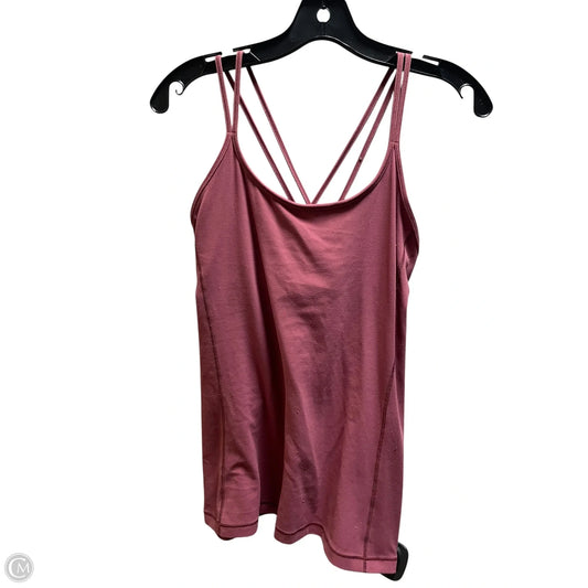 Athletic Tank Top By Lululemon In Pink, Size: 8