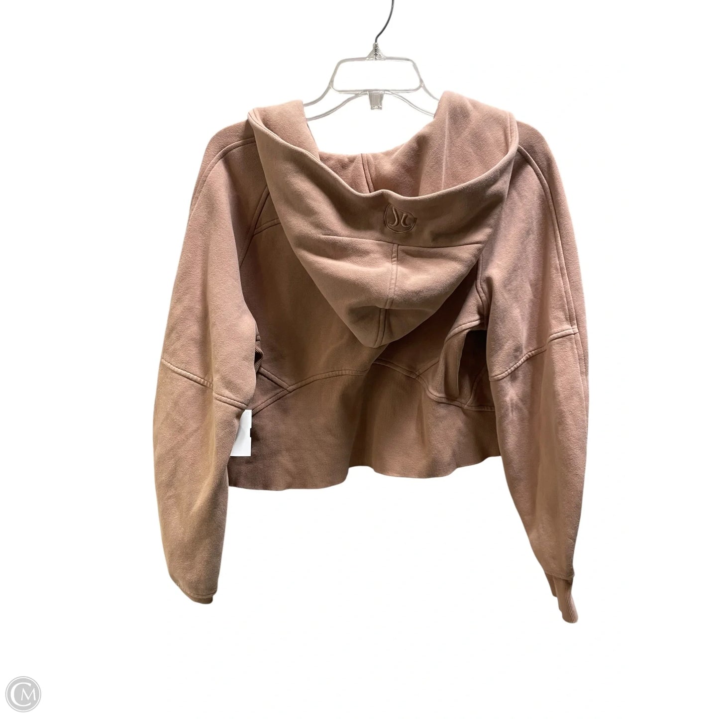 Athletic Sweatshirt Hoodie By Lululemon In Tan, Size: Xs