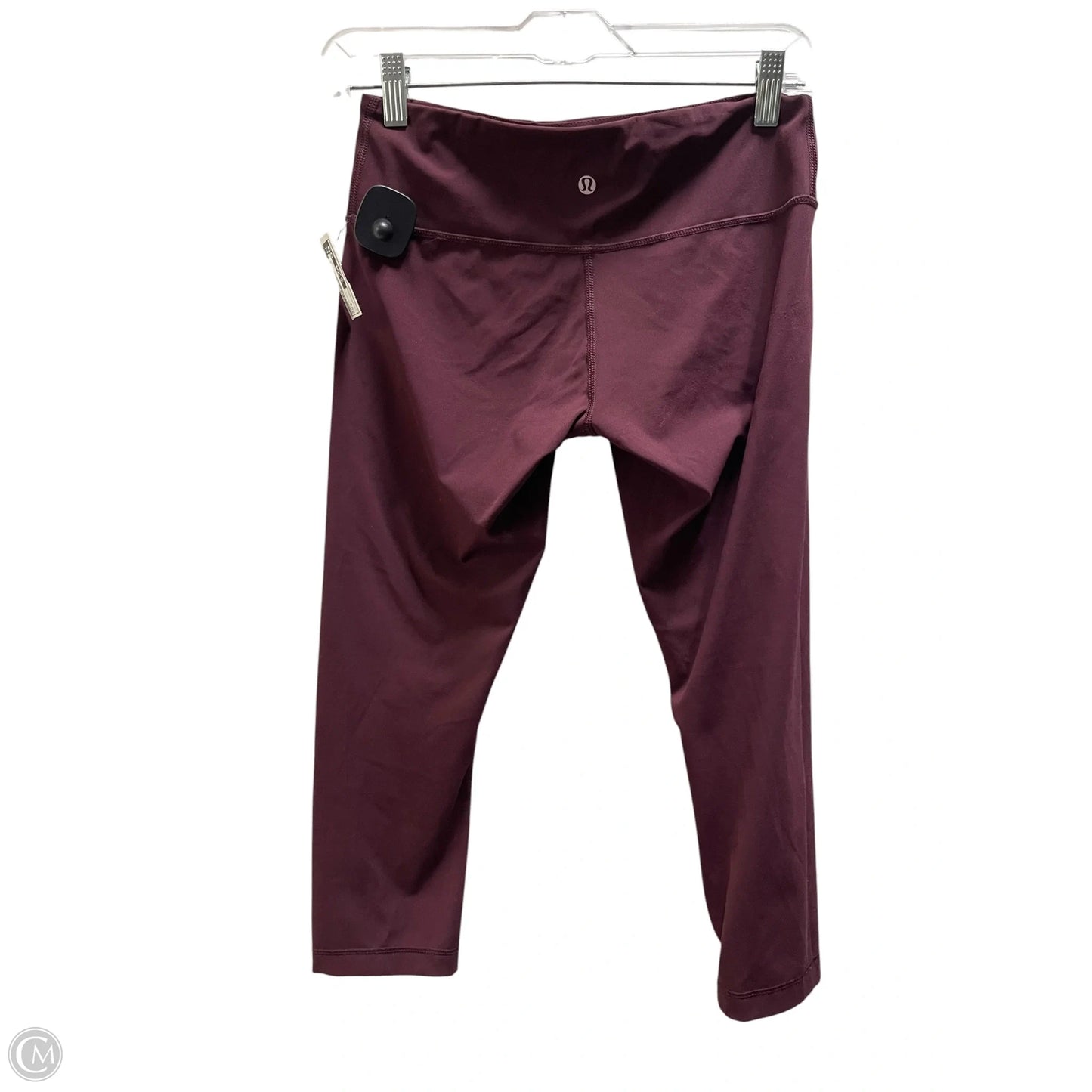 Athletic Capris By Lululemon In Maroon, Size: 6