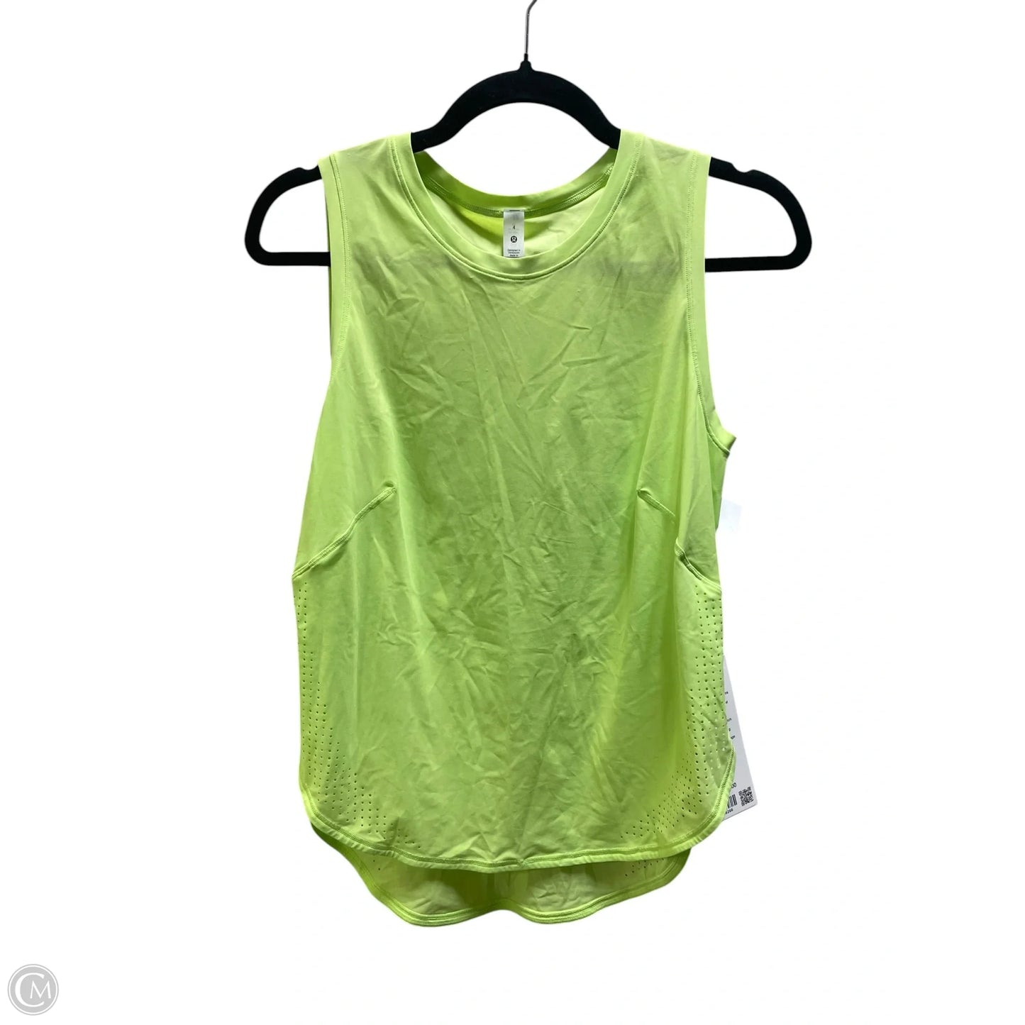 Athletic Tank Top By Lululemon In Green, Size: 4