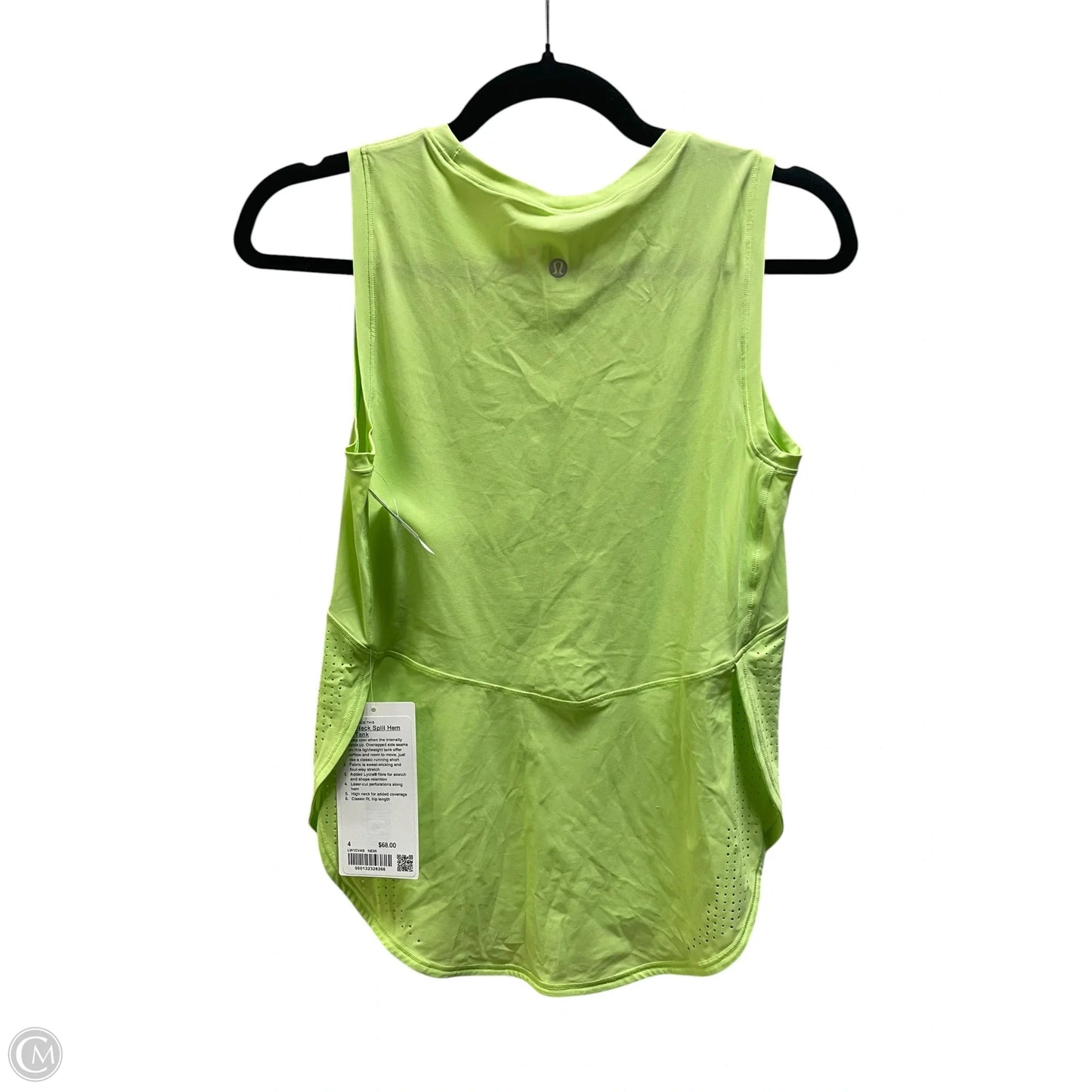 Athletic Tank Top By Lululemon In Green, Size: 4