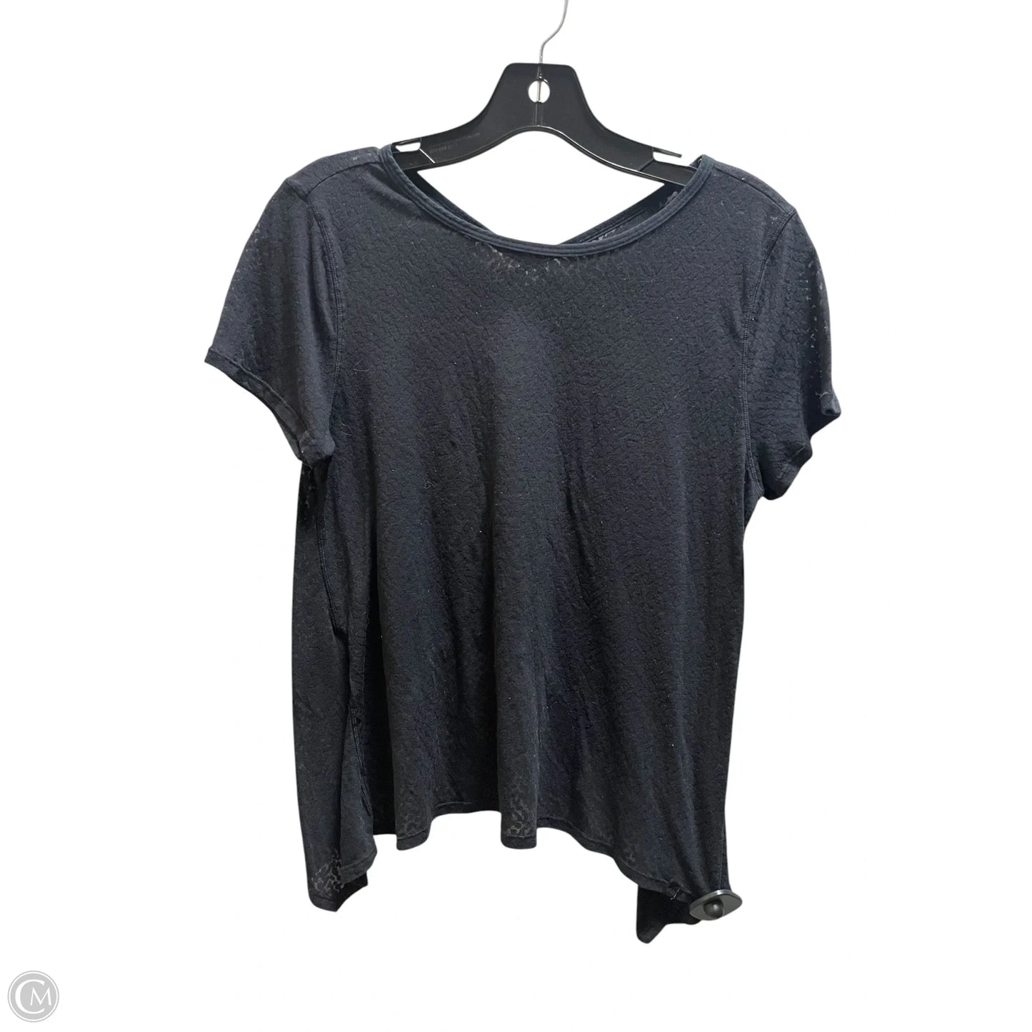Top Short Sleeve By Lululemon In Black, Size: S