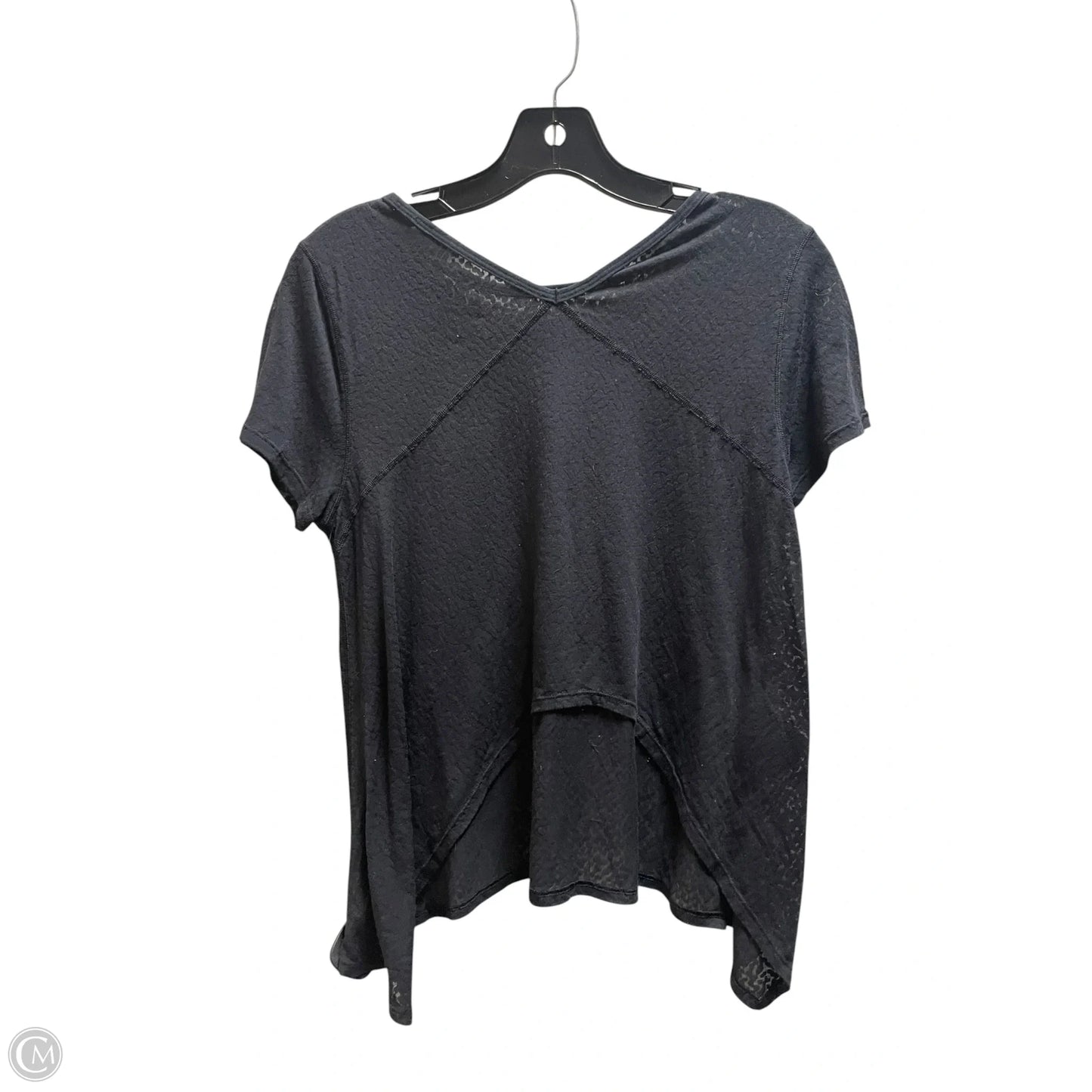 Top Short Sleeve By Lululemon In Black, Size: S
