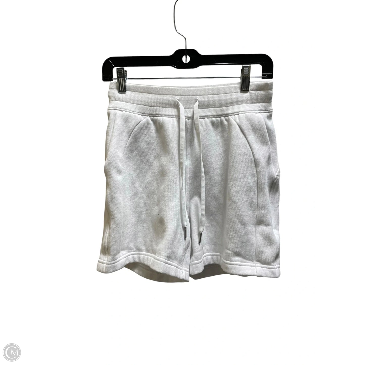 Athletic Shorts By Lululemon In White, Size: 4