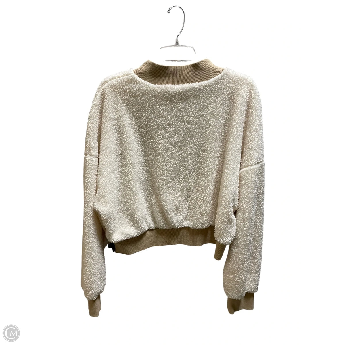 Sweater By Fabletics In Cream, Size: Xl