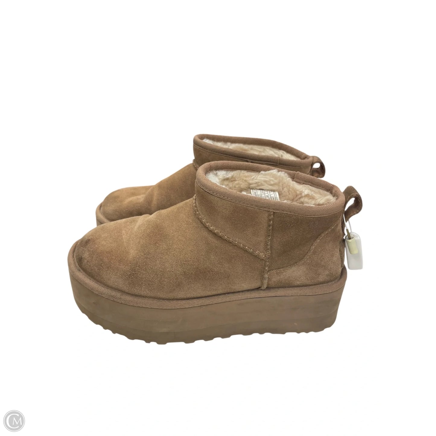 Boots Designer By Ugg In Brown, Size: 8