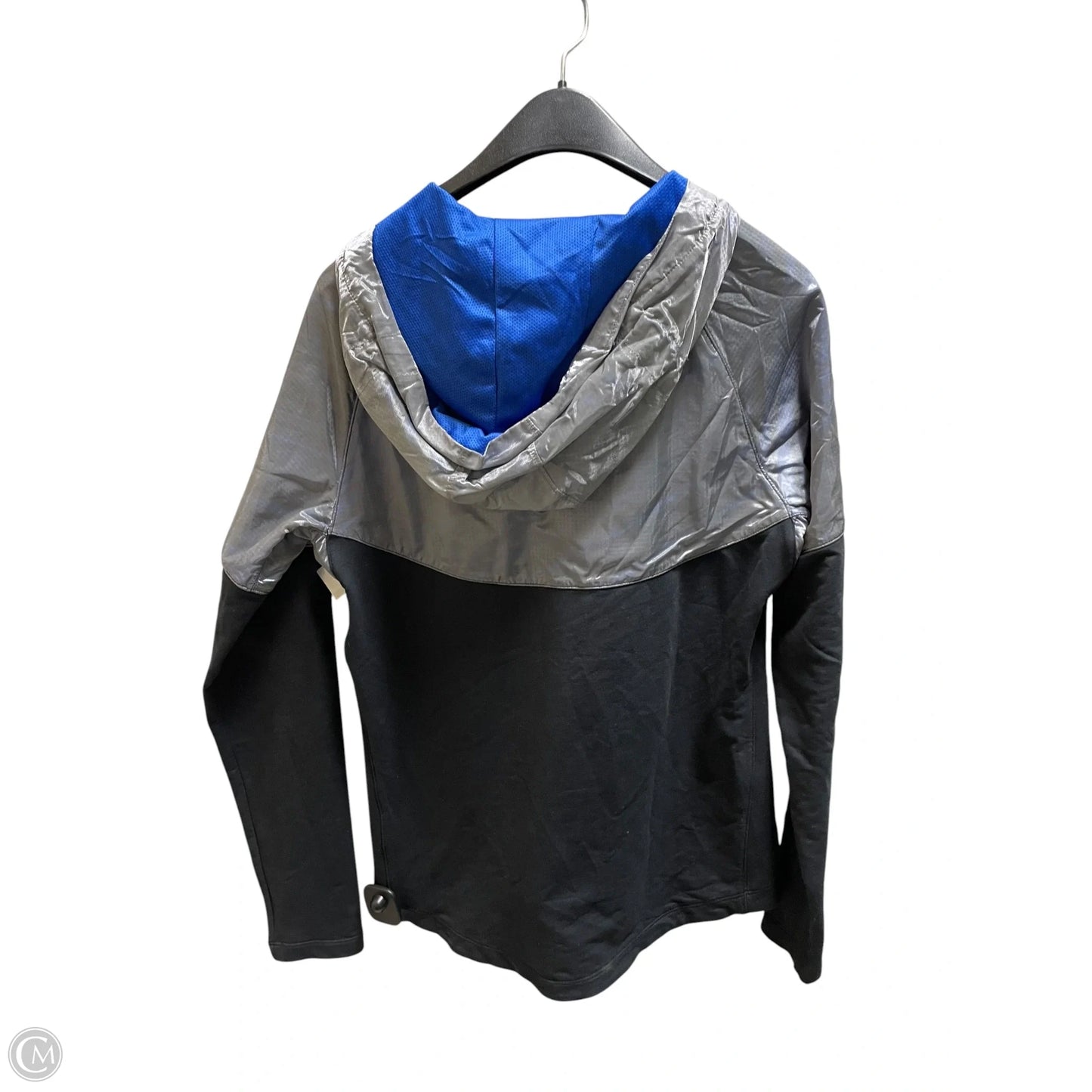 Athletic Jacket By Nike Apparel In Grey, Size: M